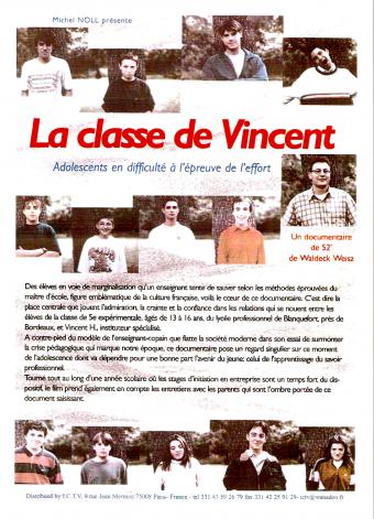 La classe de Vincent - affiche du film